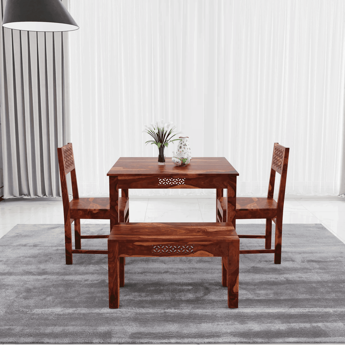 4 Seater Dining table made of solid sheesham wood