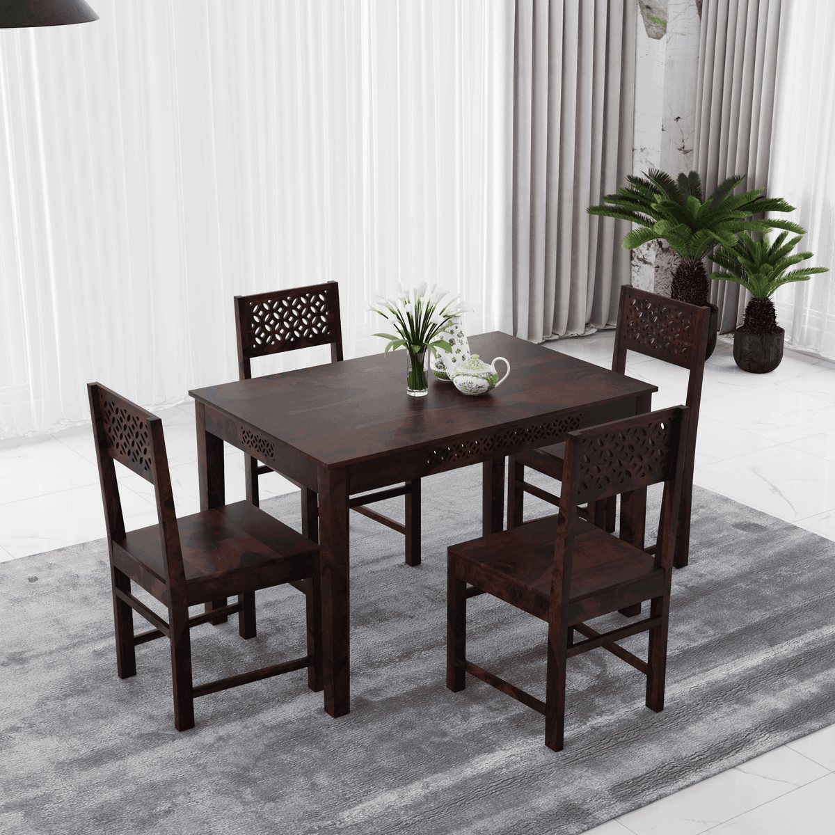 4 Seater dining made of solid sheesham wood – DIMARVA