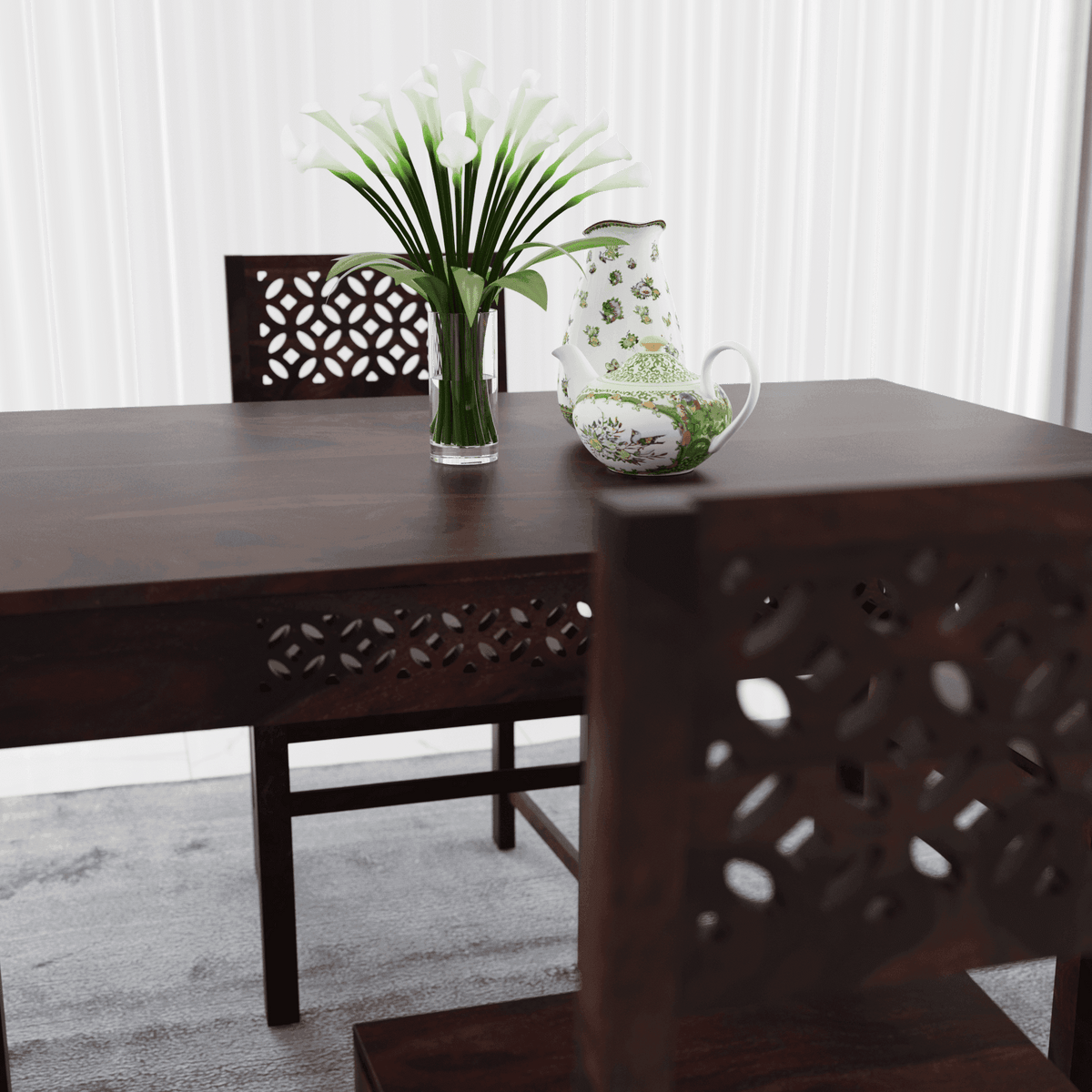 4 Seater dining made of solid sheesham wood