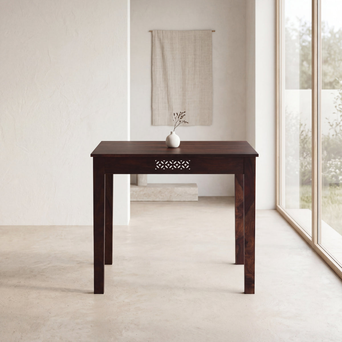 Square CNC 4 Seater Dining Table
