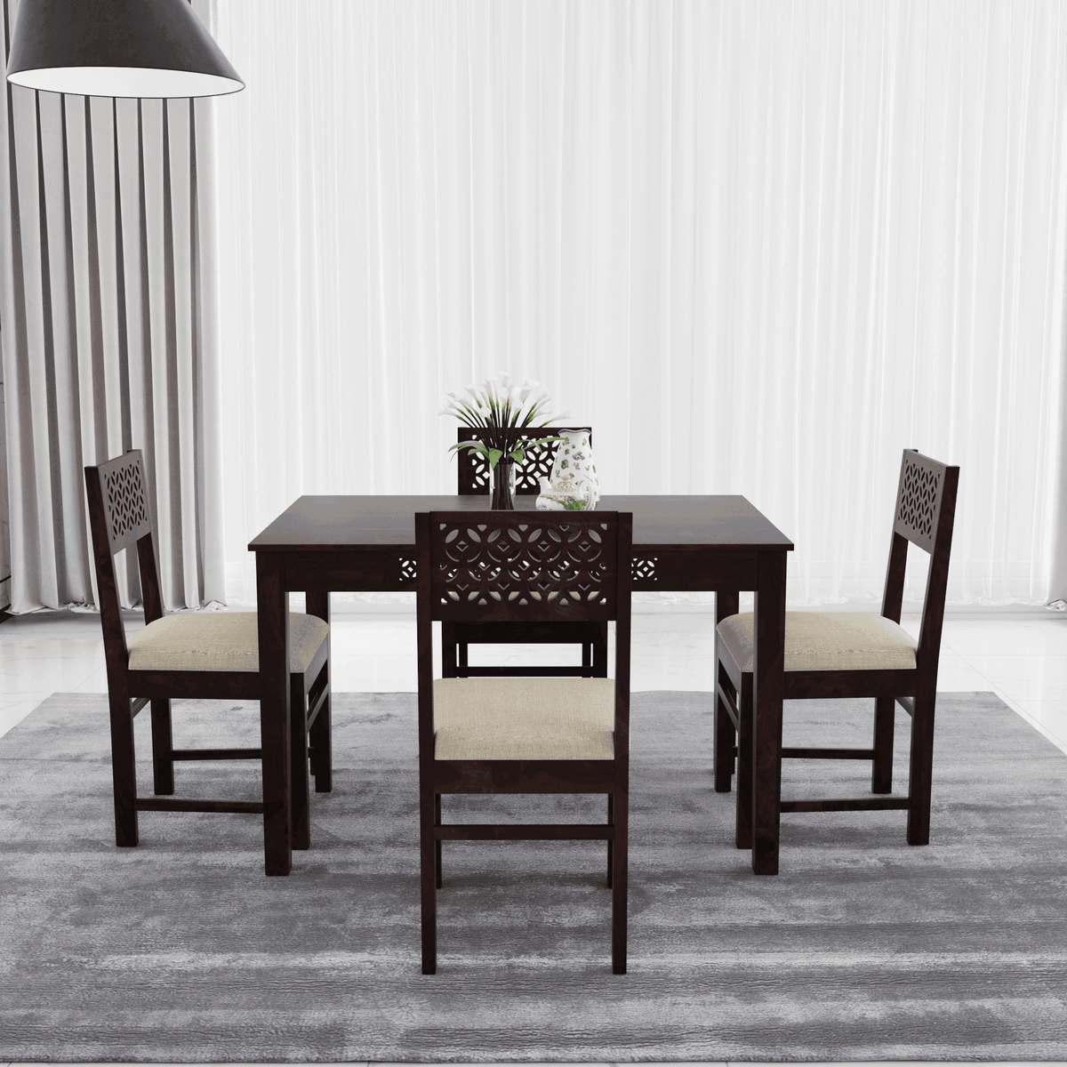 4 Seater dining made of solid sheesham wood – DIMARVA