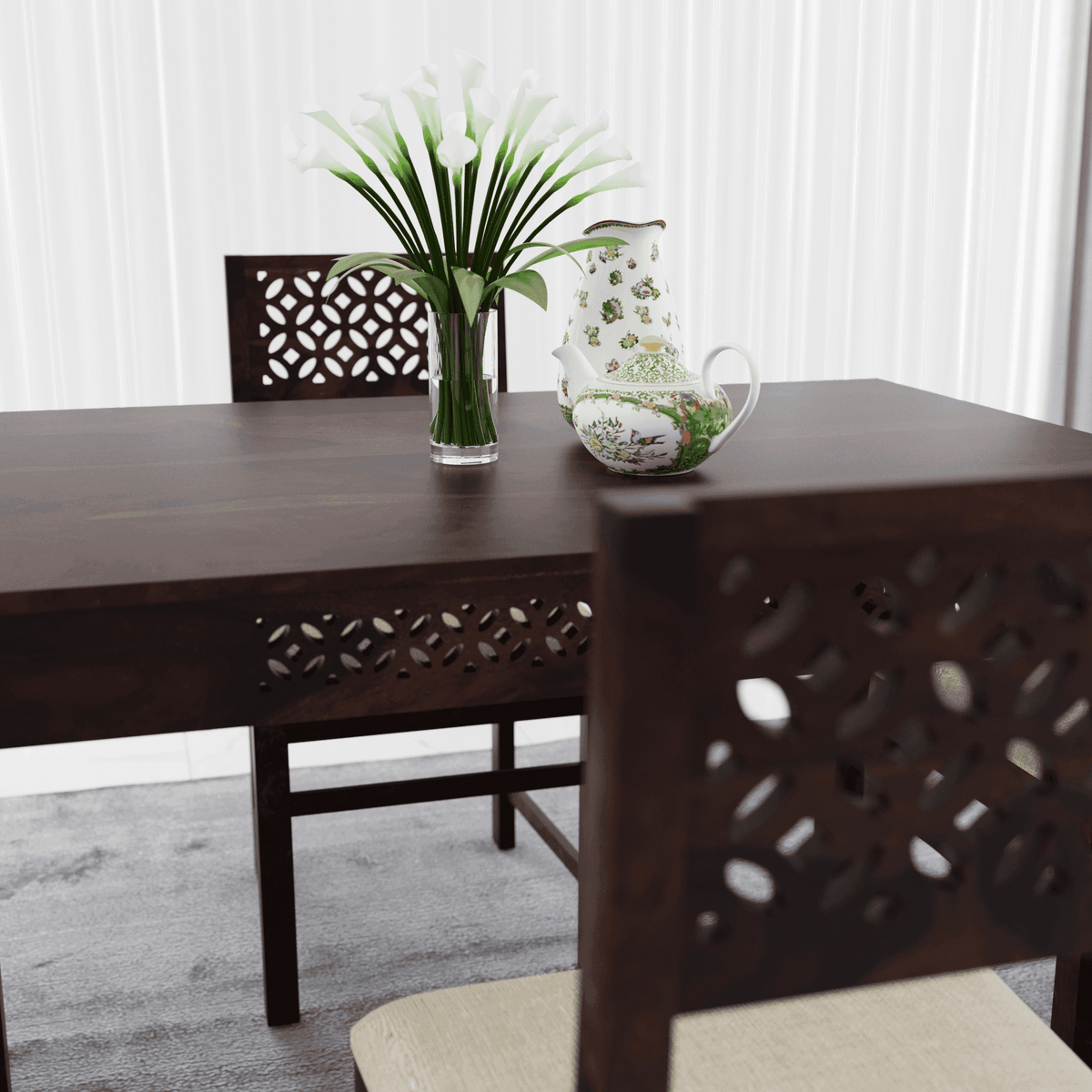 4 Seater dining made of solid sheesham wood