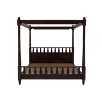 Wooden King Size Poster Bed without Storage for Bedroom