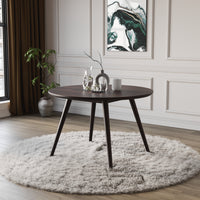 4 Seater Sheesham Wood Round Dining Table Set
