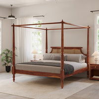 Wooden King Size Four Poster Bed