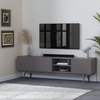 Solid Wood Tv Unit with Storage