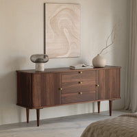 Sheesham Wood Sideboard Buffet with 3 Drawers