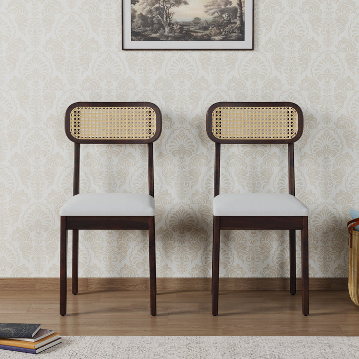 Solid Wood Dining Chair Set of 2 for Seating Area