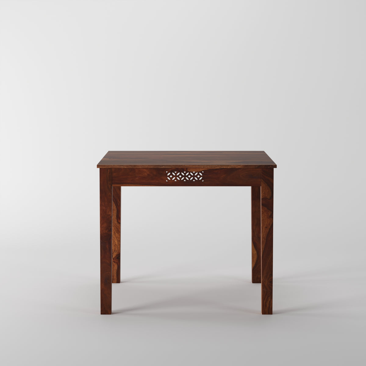 Wooden Square CNC 4 Seater Dining Table