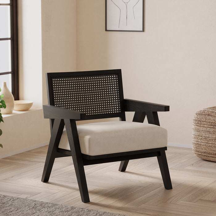Solid Wood Accent Arm Chair Lounge sofa for Living Room