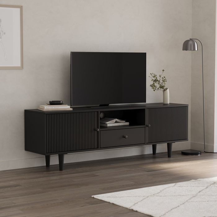 Solid Wood Unit Cabinet with Storage for Living Room