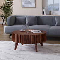 Sheesham Wood Round Coffee Table