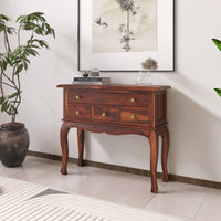 Wooden Console Cabinet with Drawer for Living Room