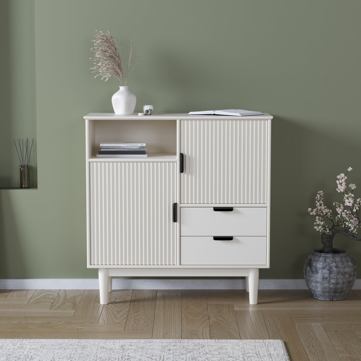 Mango Wood Sideboard Buffet for Living Room