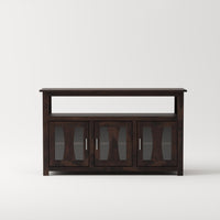 3 Door Wooden Storage Buffet Cabinet with Open Shelf