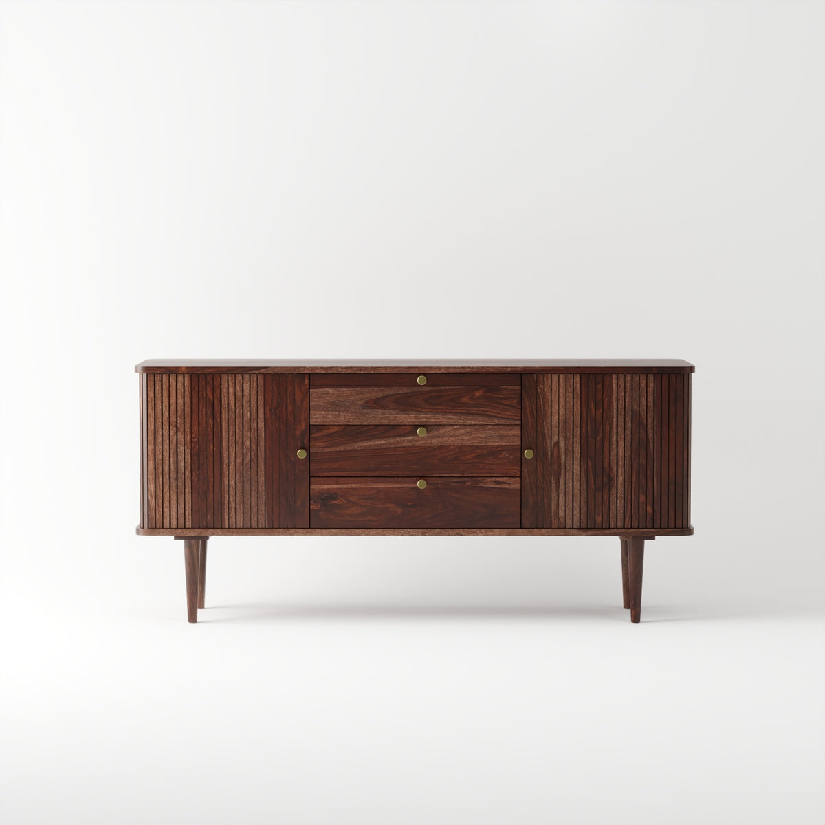 Sheesham Wood Sideboard Buffet with 3 Drawers