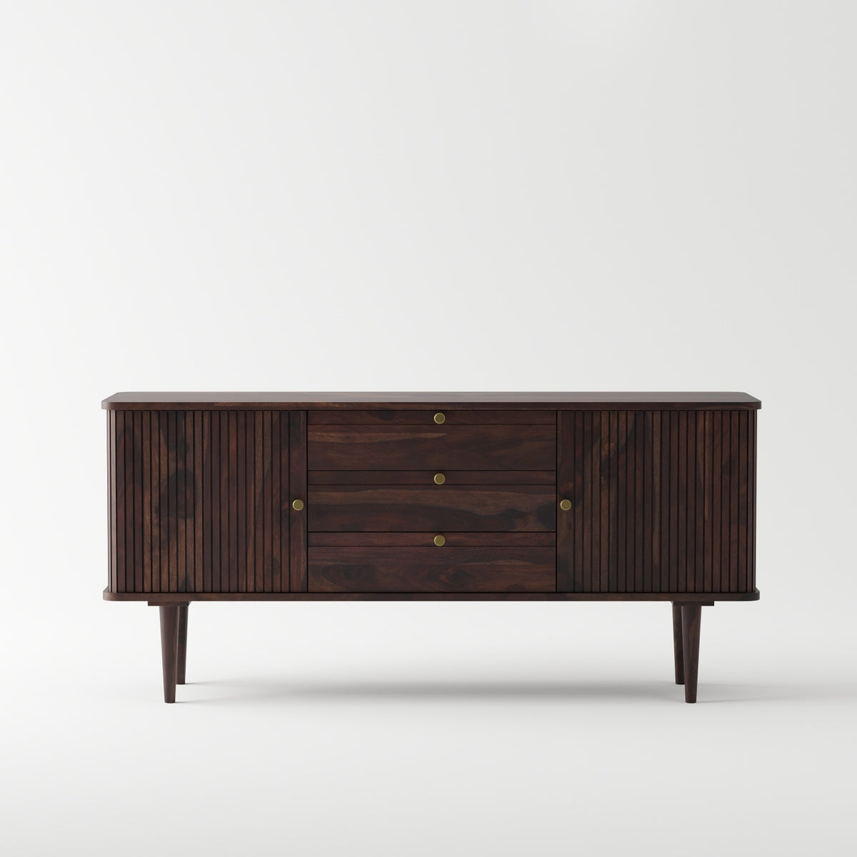 Sheesham Wood Sideboard Buffet with 3 Drawers