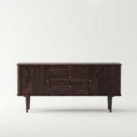 Sheesham Wood Sideboard Buffet with 3 Drawers