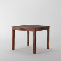 Wooden Square CNC 4 Seater Dining Table