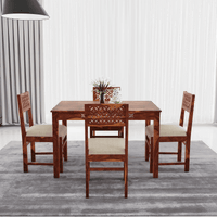 4 Seater dining set made of solid sheesham wood