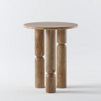 Wooden Sofa Side Table for Living Room