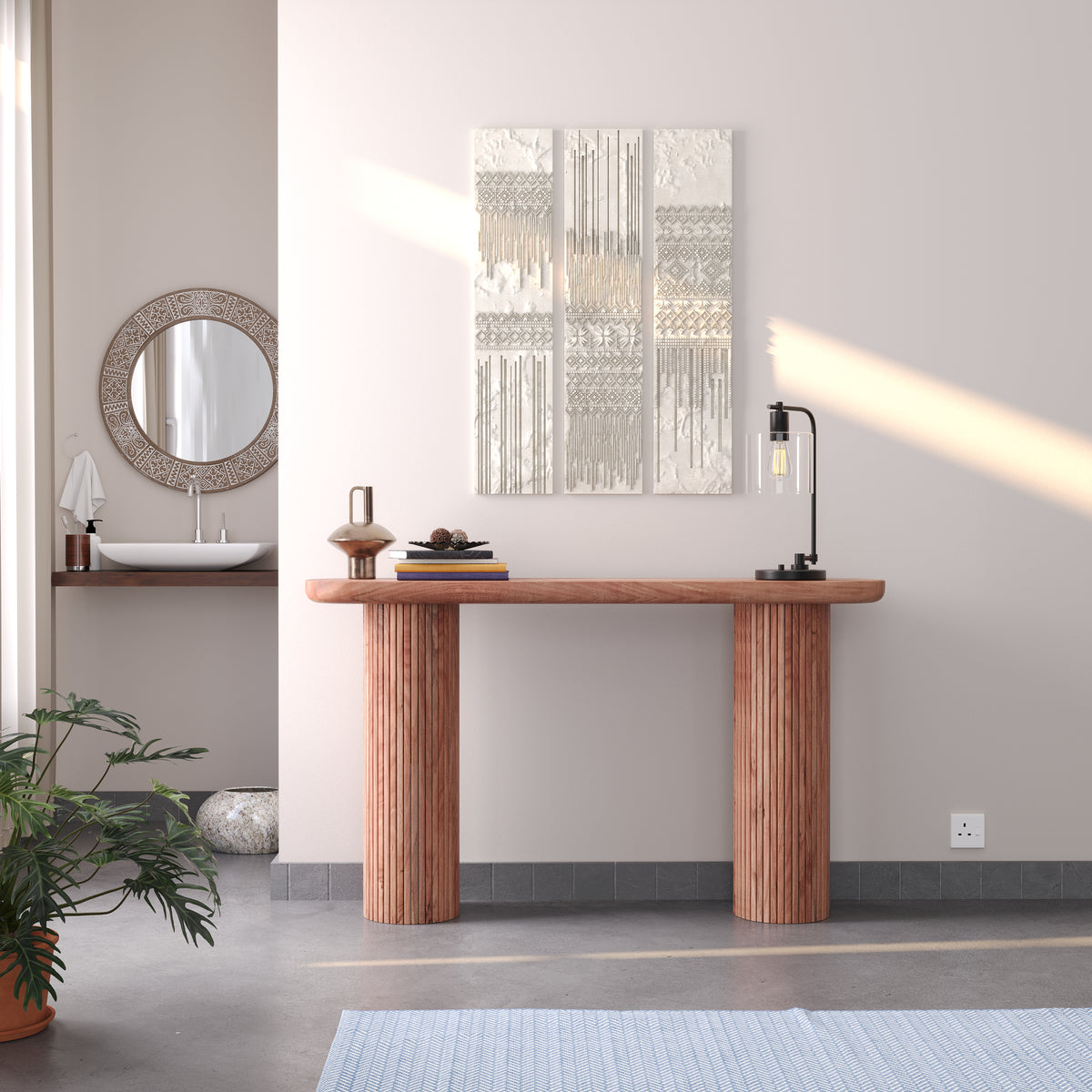 Wooden Console for Living Room