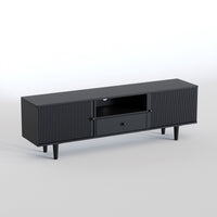 Solid Wood Unit Cabinet with Storage for Living Room