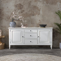 Mango Wood Sideboard Buffet with Drawer Storage