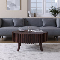 Sheesham Wood Round Coffee Table