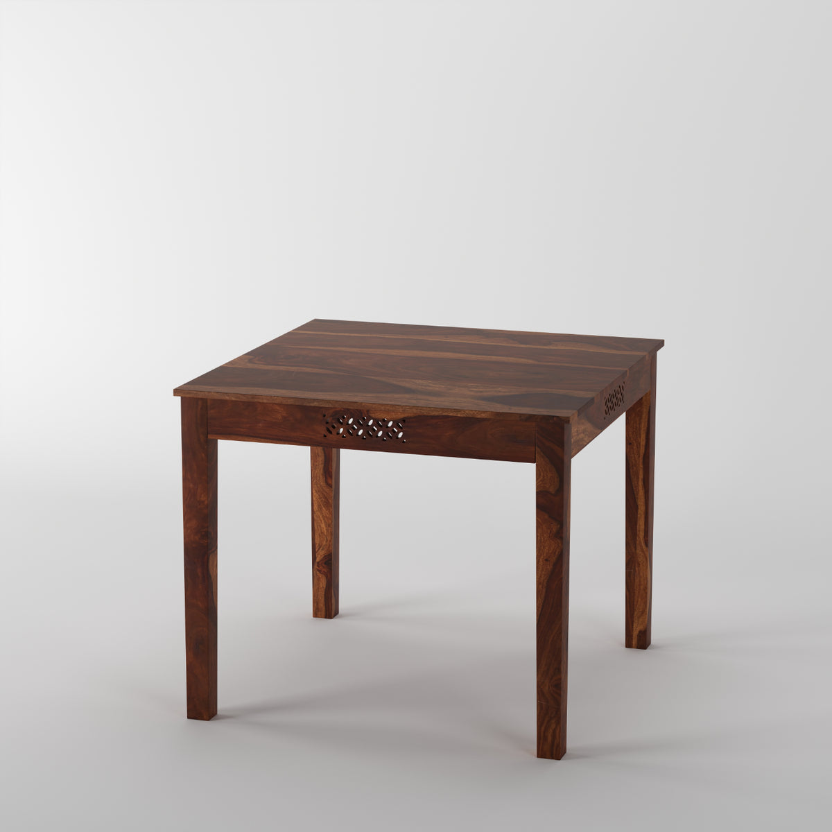 Wooden Square CNC 4 Seater Dining Table