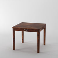 Wooden Square CNC 4 Seater Dining Table