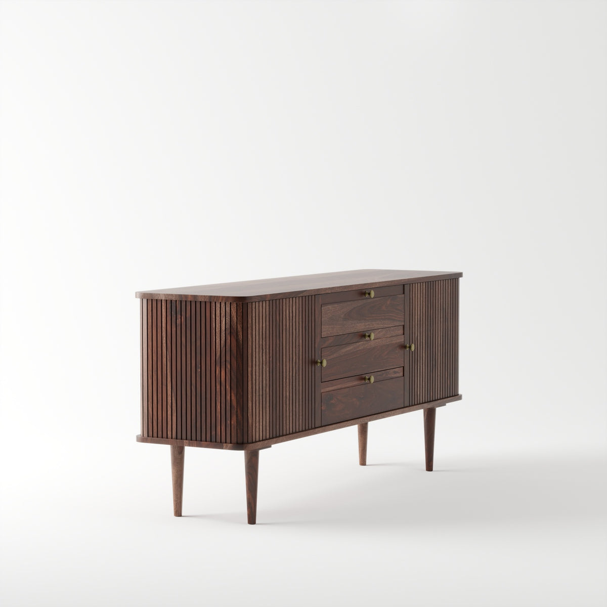 Sheesham Wood Sideboard Buffet with 3 Drawers