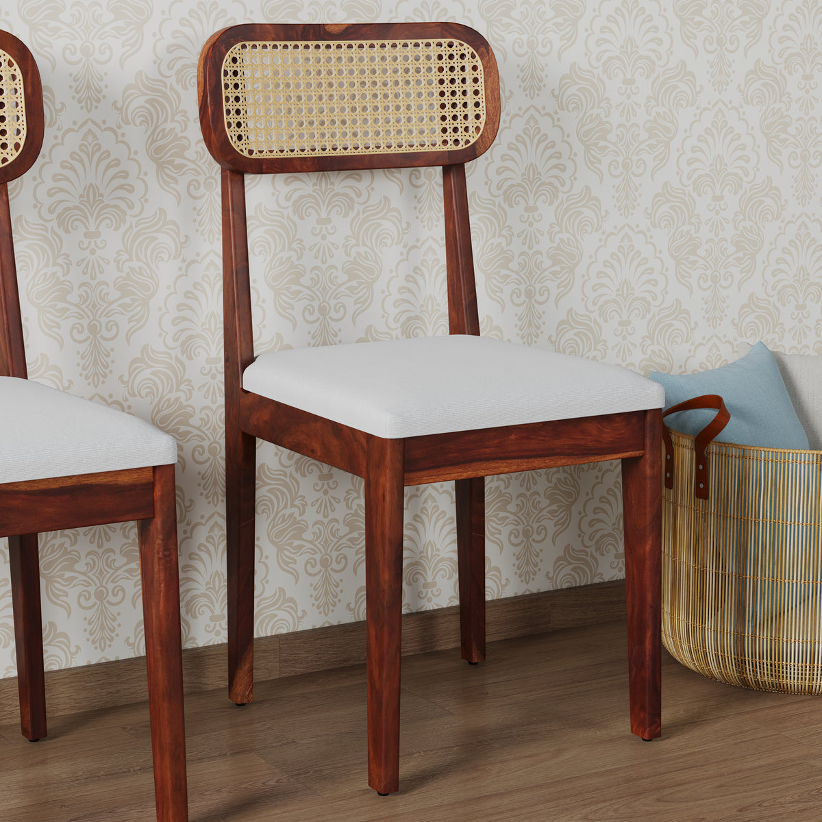Solid Wood Dining Chair Set of 2 for Seating Area