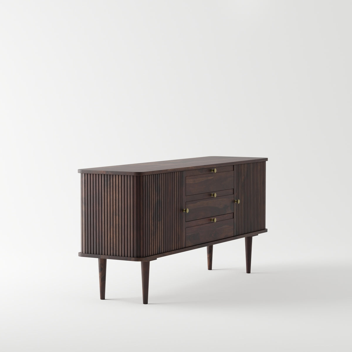 Sheesham Wood Sideboard Buffet with 3 Drawers
