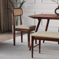 Solid Sheesham Wood 4 Seater Dining Set