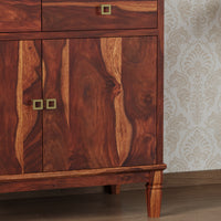Sheesham Wood Sideboard Cabinet for Kitchen Storage