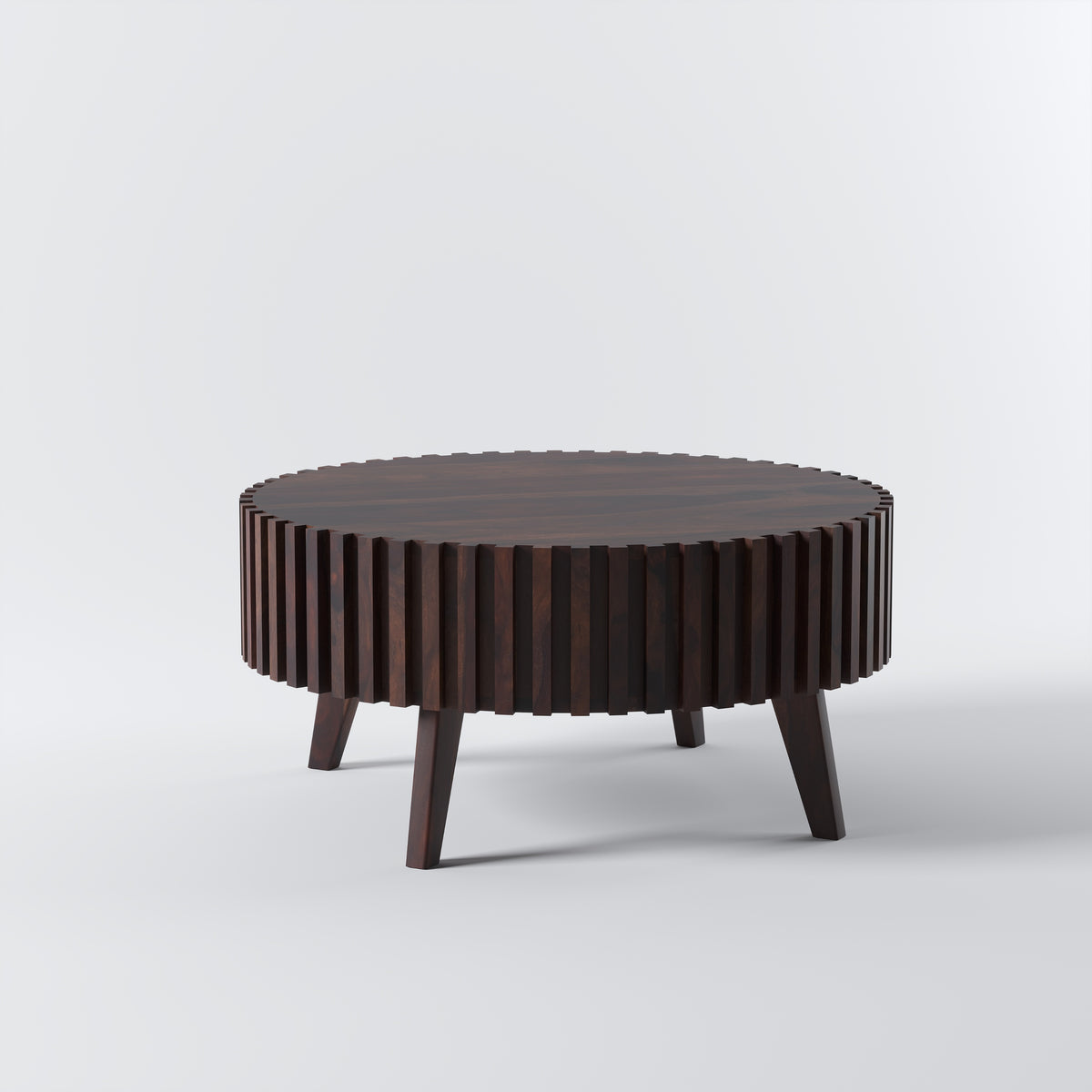Sheesham Wood Round Coffee Table