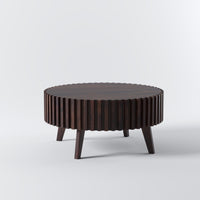 Sheesham Wood Round Coffee Table