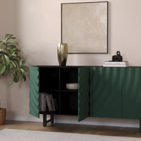 Emerald Wave Sideboard Cabinet for Living Room