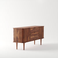 Sheesham Wood Sideboard Buffet with 3 Drawers