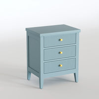 Solid Wood Bedside Table with Storage