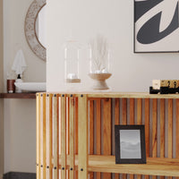 Solid Wood Top  Console Table