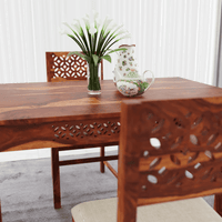 4 Seater dining set made of solid sheesham wood