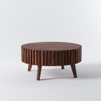 Sheesham Wood Round Coffee Table