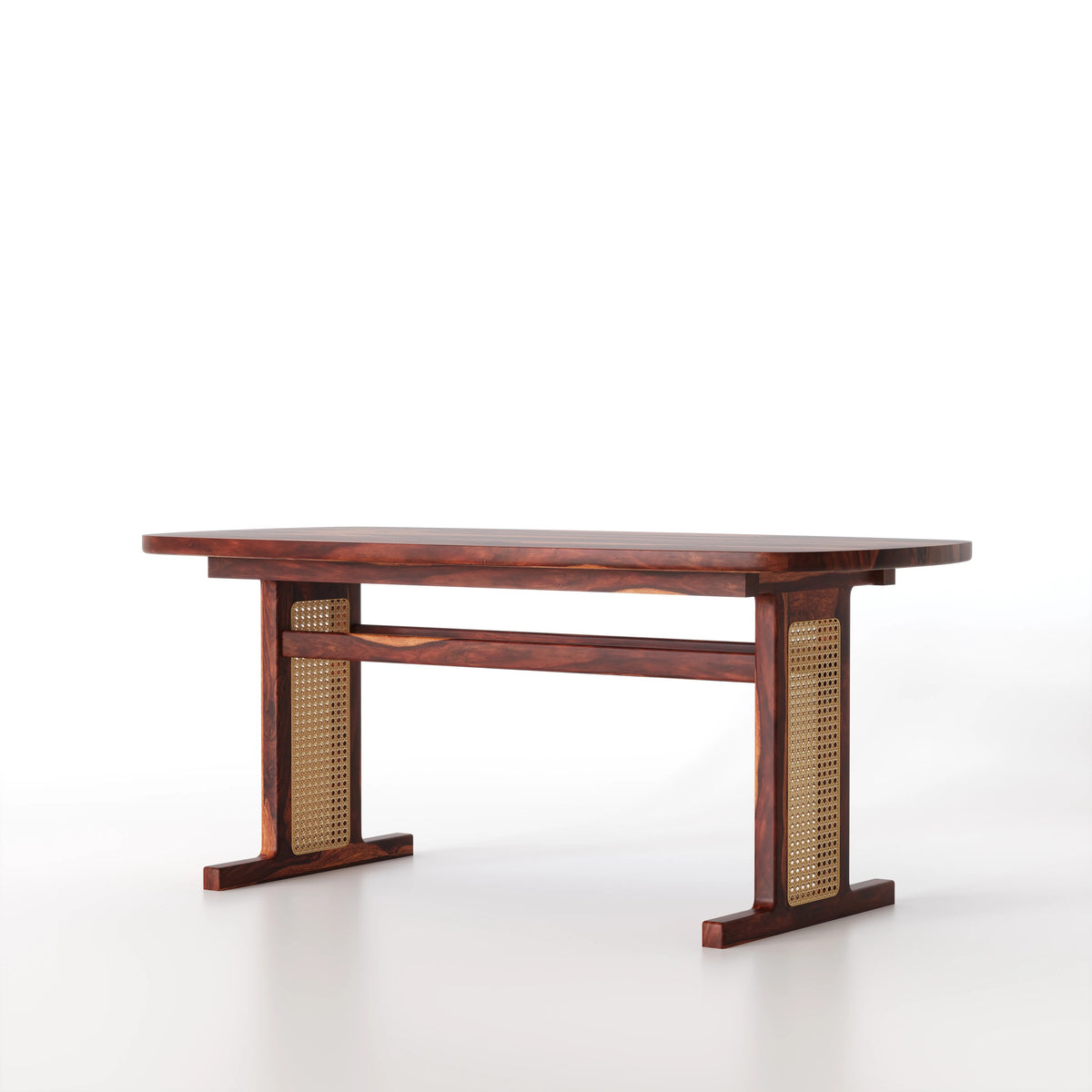 Wooden Dining Table 6 Seater in Natural Finish
