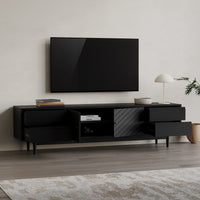Wooden Tv Cabinet with Storage for Living Room