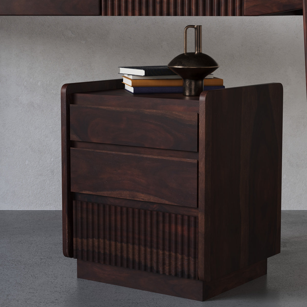 Wooden Study Table in Walnut Finish
