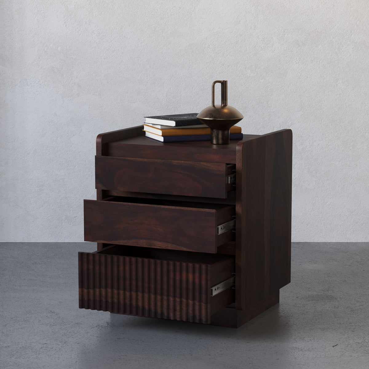 Wooden Study Table in Walnut Finish
