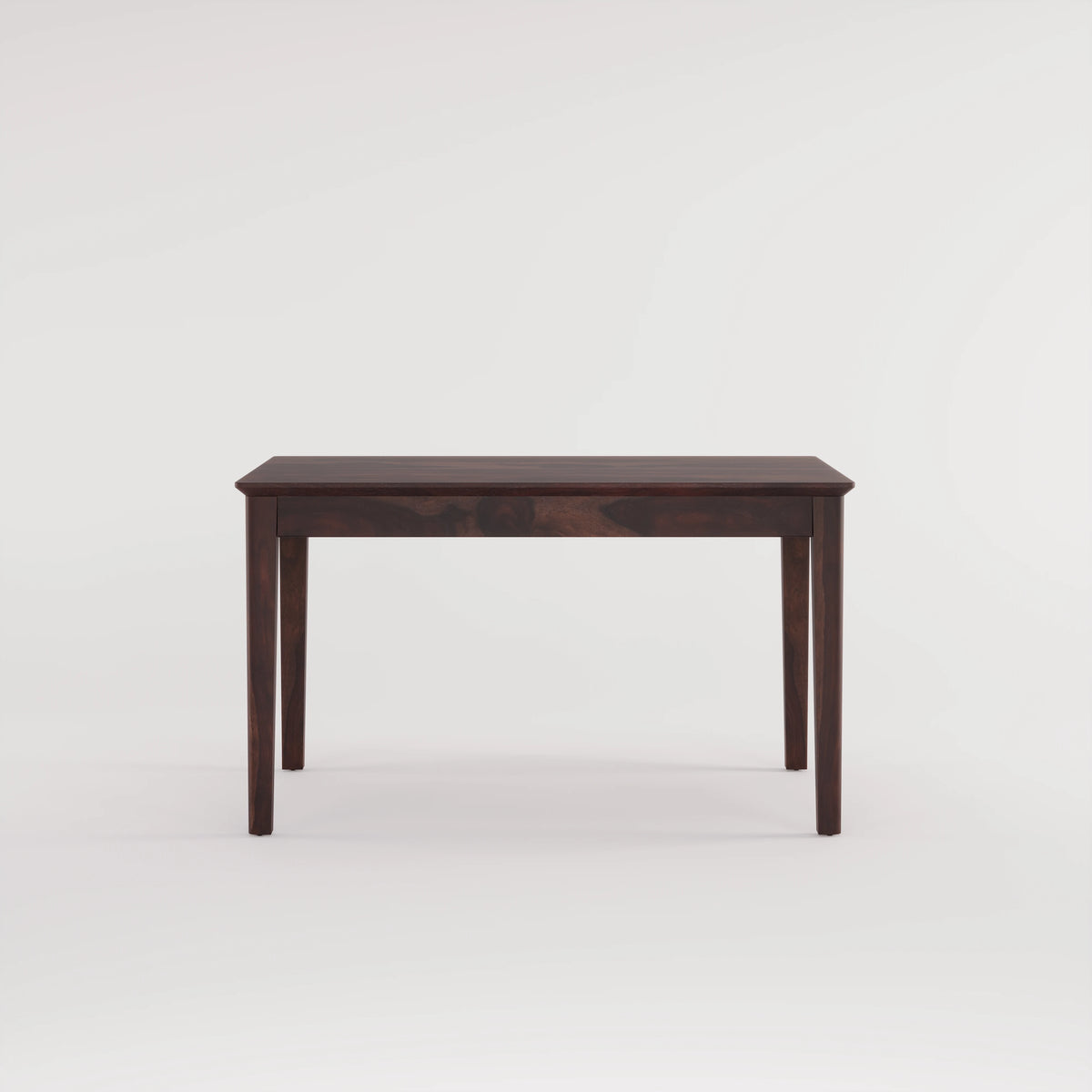 Oslo Solid Sheesham Wood 4 Seater Dining Table Set - Walnut Finish