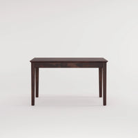 Oslo Solid Sheesham Wood 4 Seater Dining Table Set - Walnut Finish